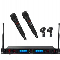 NADY 2W-1KU HT 雙通道真分集無線手持系統（心形動圈無線手持話筒）